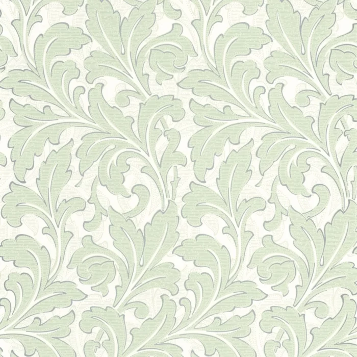 Acanthe Wallpaper - Vert Amande fabric swatch ARCR86367114