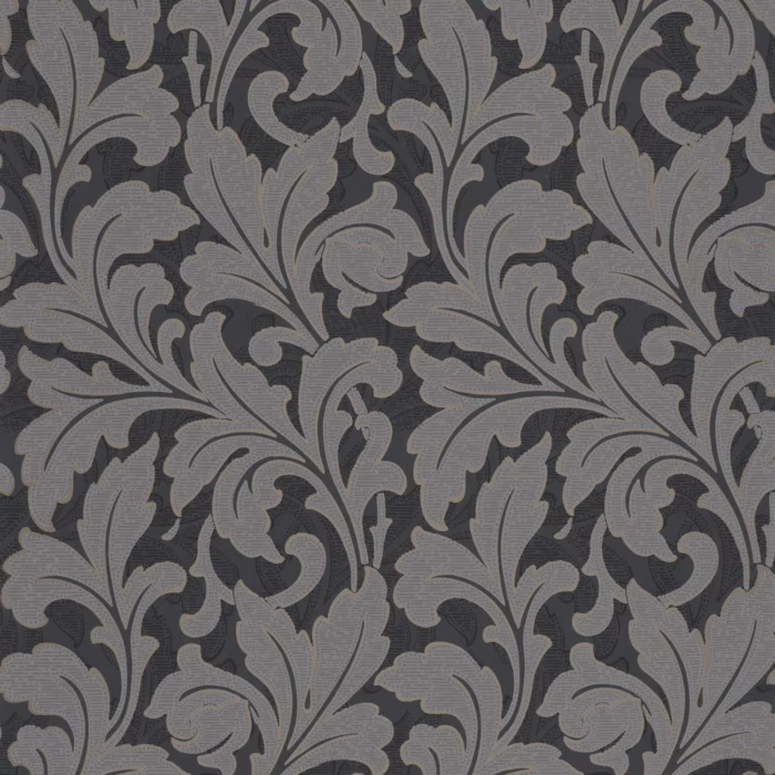 Acanthe Wallpaper - Noir fabric swatch ARCR86369515