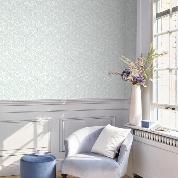 Acanthe Wallpaper - Vert Amande by Acanthe Wallpaper - Vert Amande from