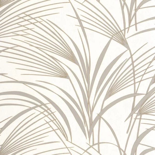 Samarra Wallpaper - Naturel by neutral botanical wallpaper from casadeco