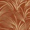 red botanical wallpaper from casadeco