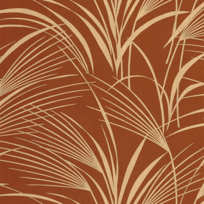 Samarra Wallpaper - Rouille fabric swatch BBLN89728852