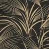 brown botanical wallpaper from casadeco