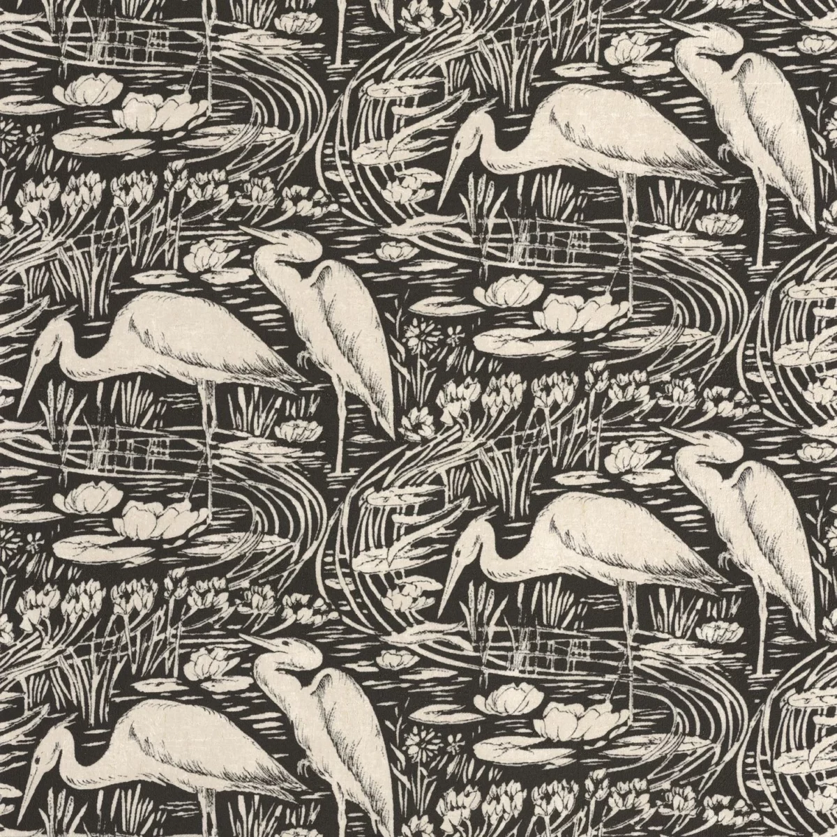 black-grey animal wallpaper from casadeco