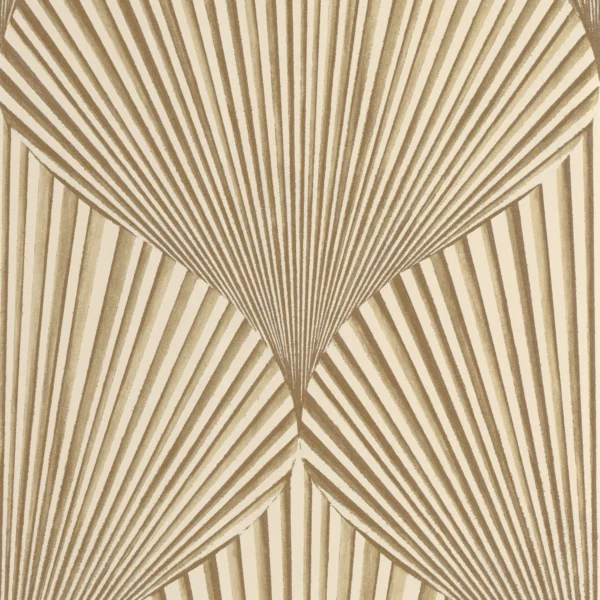 Semiramis Wallpaper - Beige Raphia by neutral retro wallpaper from casadeco