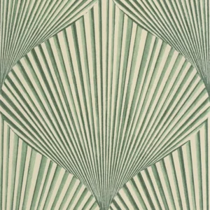 green retro wallpaper from casadeco