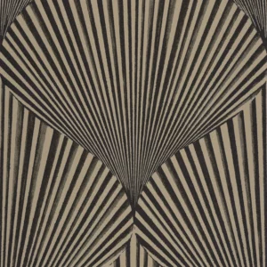 black-grey retro wallpaper from casadeco