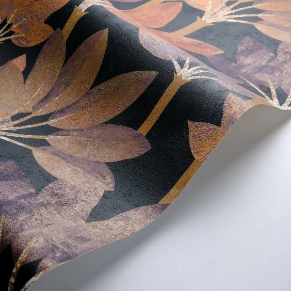 Babel Wallpaper - Encre / Rouille by Babel Wallpaper - Encre / Rouille from