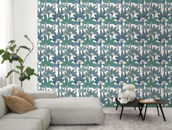 Babel Wallpaper - Bleu Mediterranee by Babel Wallpaper - Bleu Mediterranee from