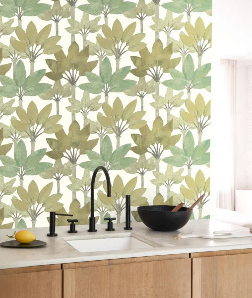 Babel Wallpaper - Vert Nil by Babel Wallpaper - Vert Nil from