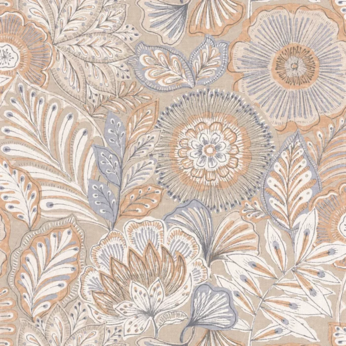 Batik Wallpaper - Beige Ficelle fabric swatch BALI88151925