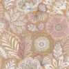 brown botanical wallpaper from casadeco