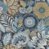 blue botanical wallpaper from casadeco