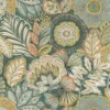 green botanical wallpaper from casadeco