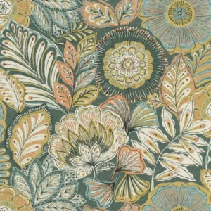 green botanical wallpaper from casadeco