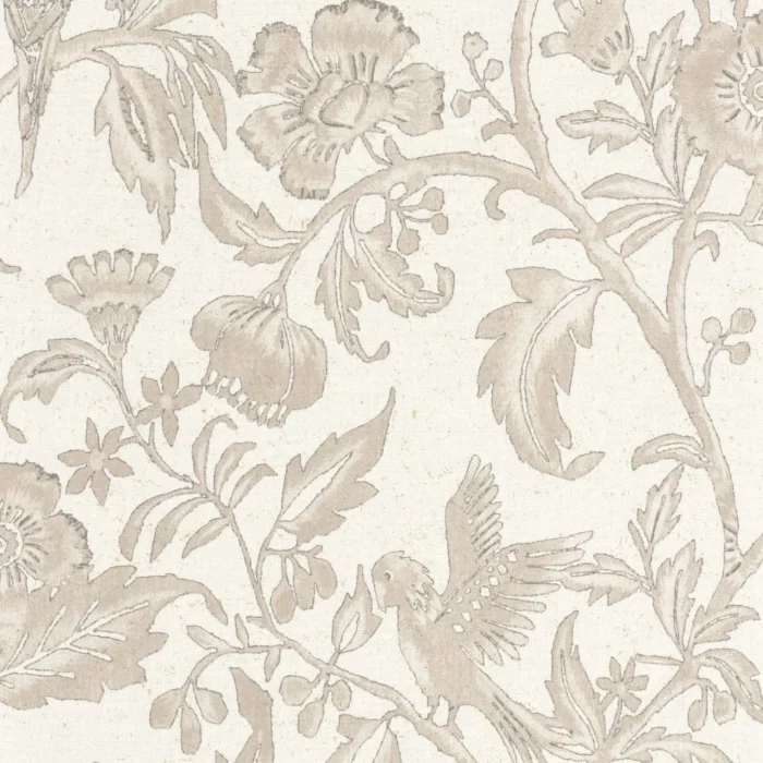 Etourneau Wallpaper - Beige Ficelle swatch