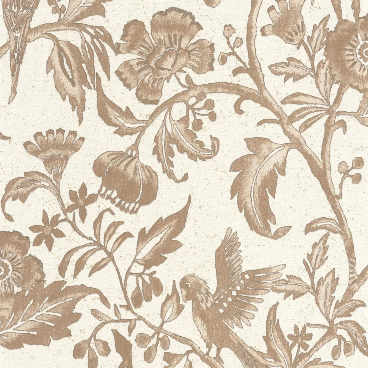 neutral botanical wallpaper from casadeco