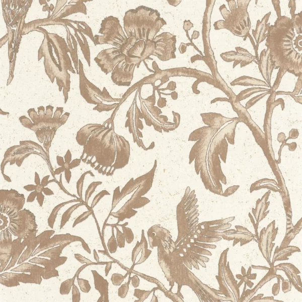 neutral botanical wallpaper from casadeco