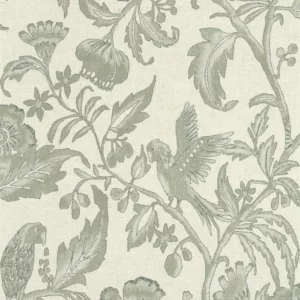 green botanical wallpaper from casadeco
