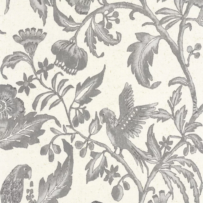 Etourneau Wallpaper - Noir Gravure swatch