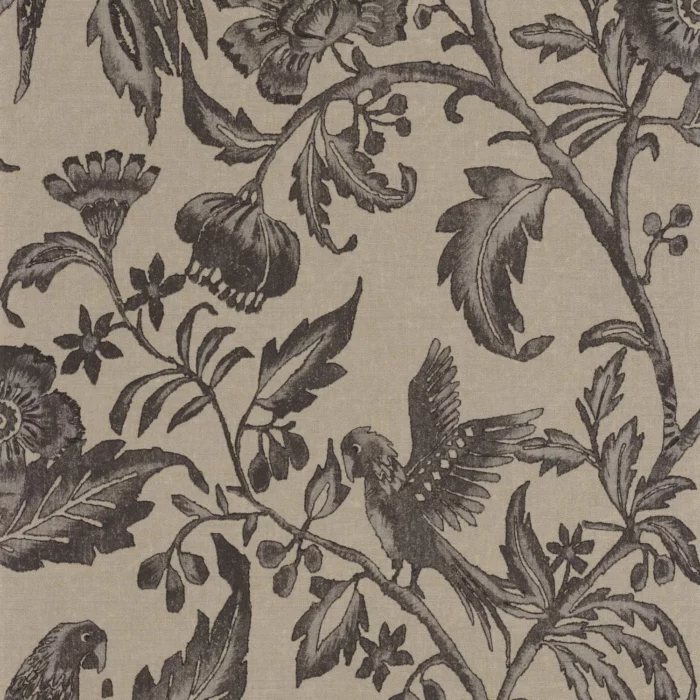 Etourneau Wallpaper - Noir Reglisse swatch