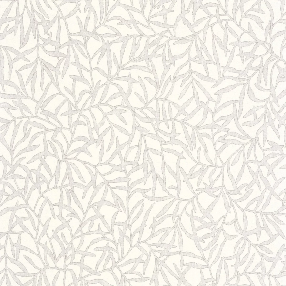 Bambu Wallpaper - Blanc Coton by white botanical wallpaper from casadeco