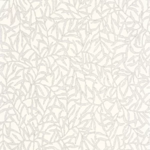 white botanical wallpaper from casadeco