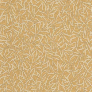 yellow botanical wallpaper from casadeco