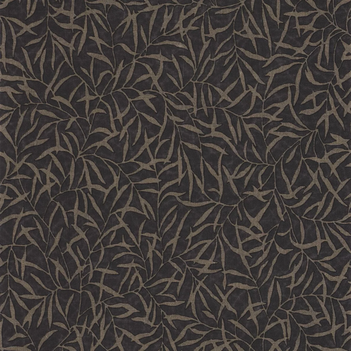 Bambu Wallpaper - Noir Reglisse by brown botanical wallpaper from casadeco