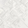white geometric wallpaper from casadeco