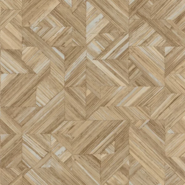 Paille Wallpaper - Beige Paille by brown geometric wallpaper from casadeco