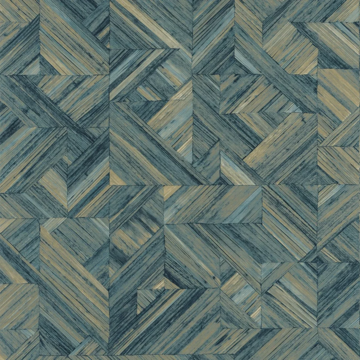 blue geometric wallpaper from casadeco