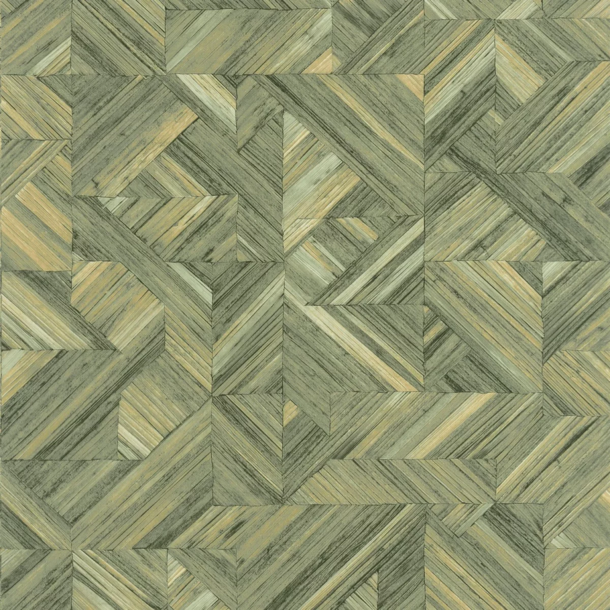 green geometric wallpaper from casadeco