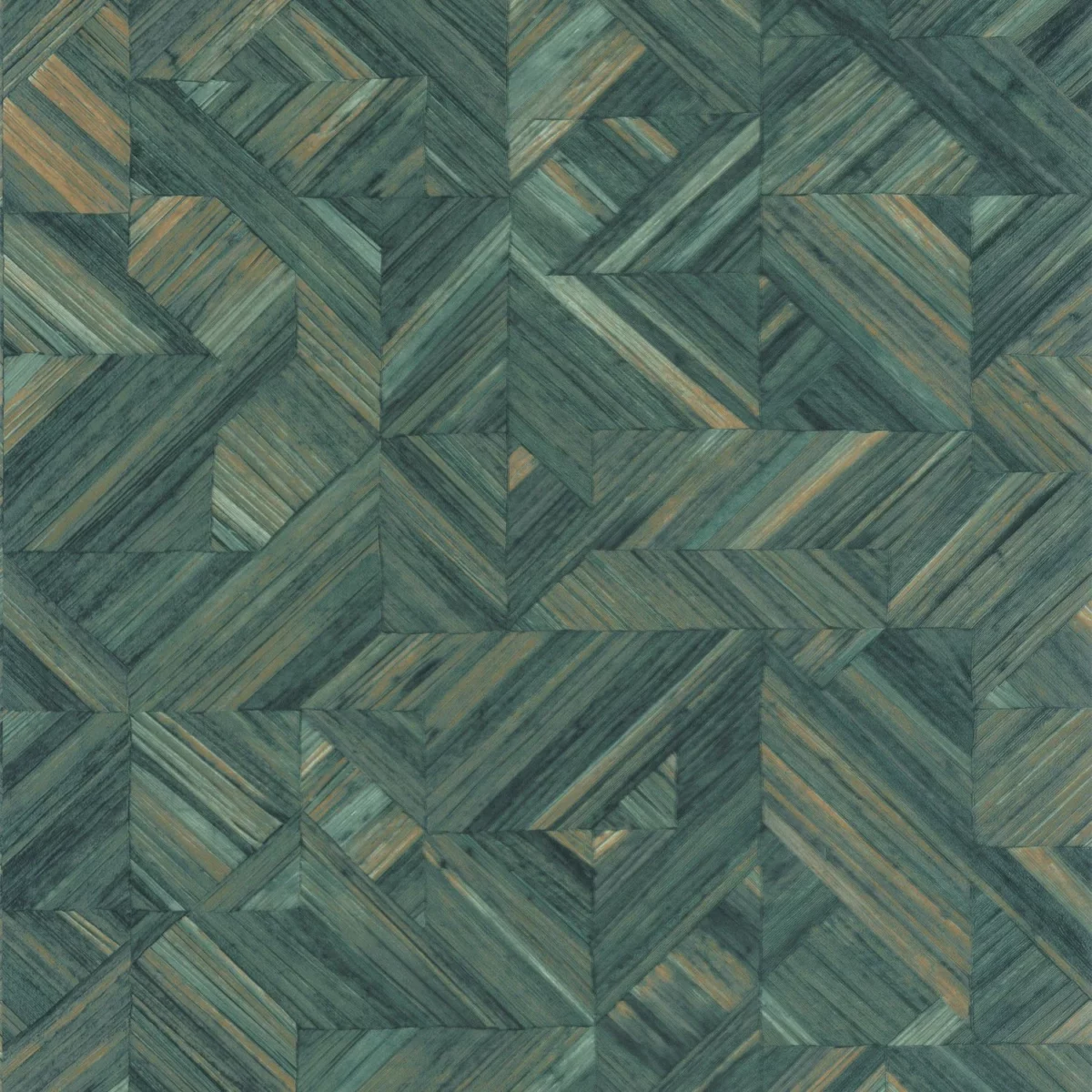 Paille Wallpaper - Vert Canopee by blue geometric wallpaper from casadeco