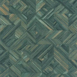 blue geometric wallpaper from casadeco