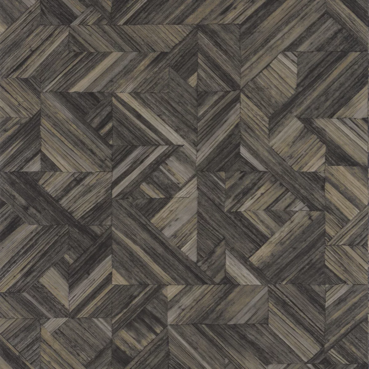 brown geometric wallpaper from casadeco