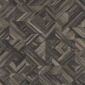 brown geometric wallpaper from casadeco