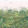 green botanical wallpaper from casadeco
