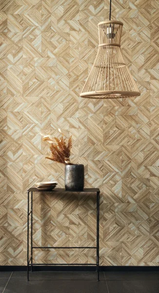 Paille Wallpaper - Bleu Indigo by Paille Wallpaper - Bleu Indigo from