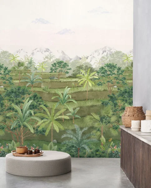 Riziere Wallpanel - Vert Canopee by Riziere Wallpanel - Vert Canopee from