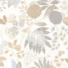 neutral botanical wallpaper from casadeco