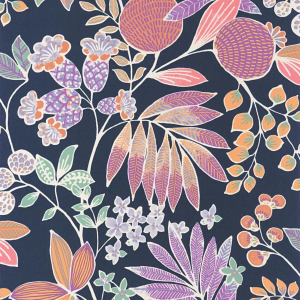 Palm Springs Wallpaper - Tutti Frutti by blue botanical wallpaper from casadeco