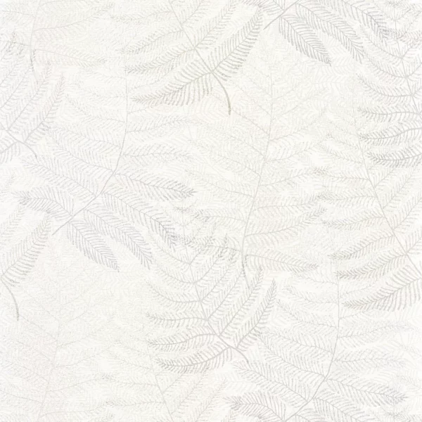 Yosemite Wallpaper - Blanc Coton by white botanical wallpaper from casadeco