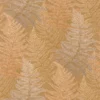 orange botanical wallpaper from casadeco