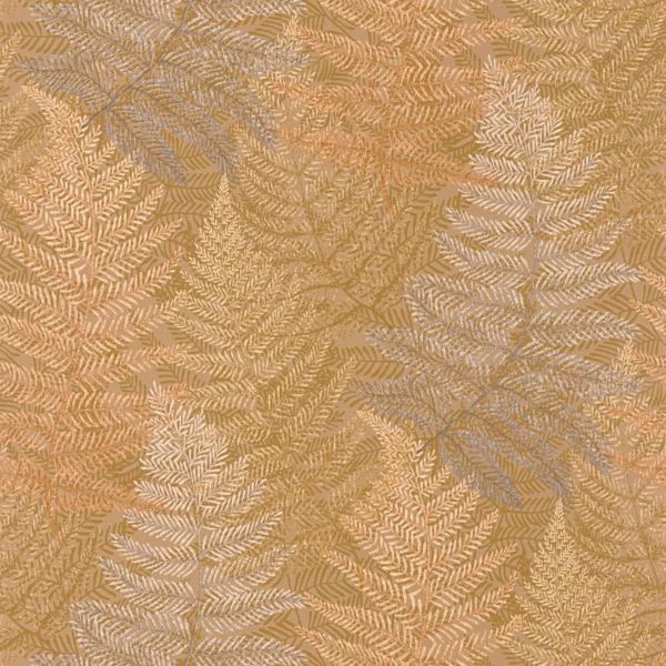 Yosemite Wallpaper - Jaune Ocre by orange botanical wallpaper from casadeco