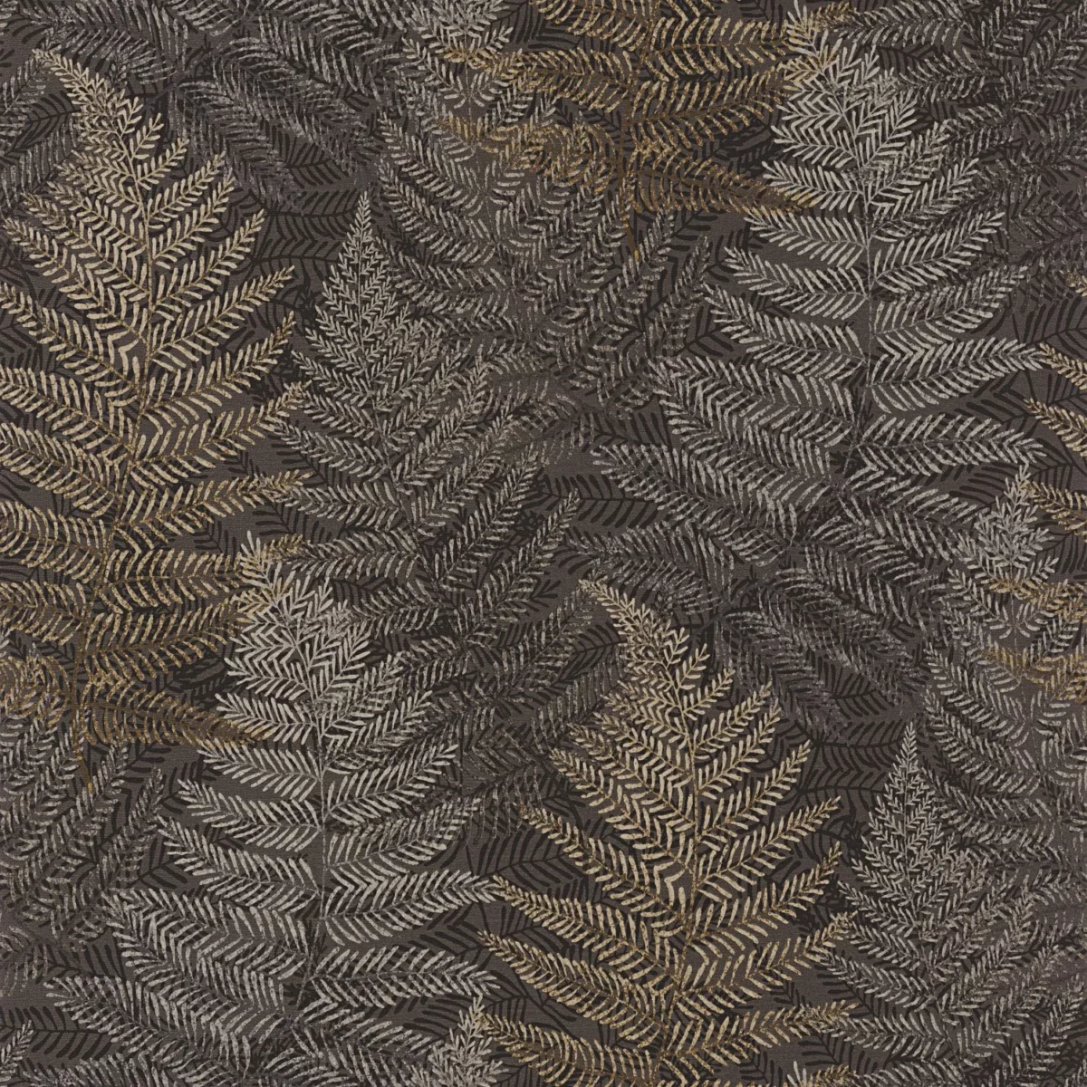 brown botanical wallpaper from casadeco