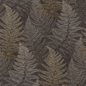 brown botanical wallpaper from casadeco