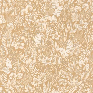 neutral botanical wallpaper from casadeco