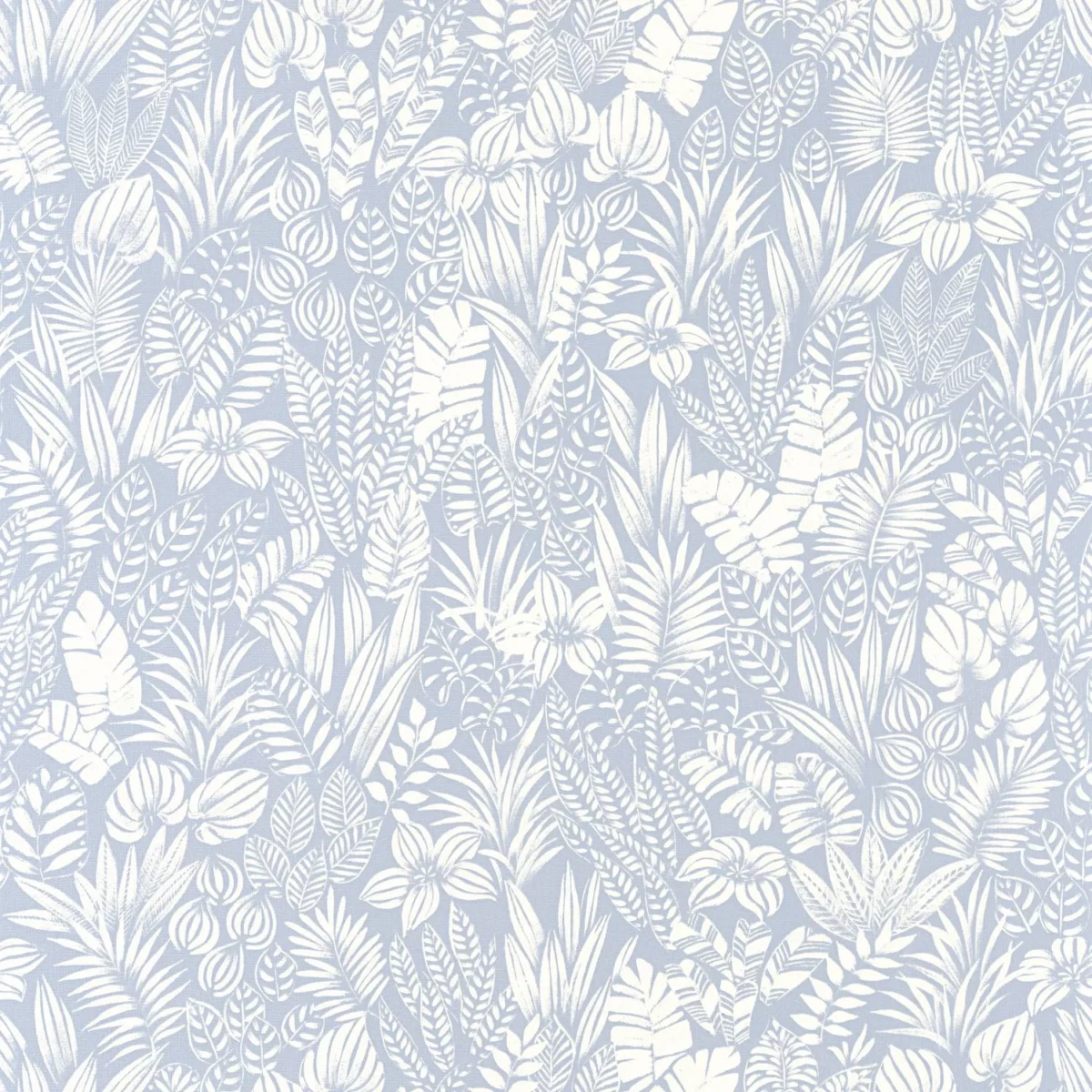 blue botanical wallpaper from casadeco