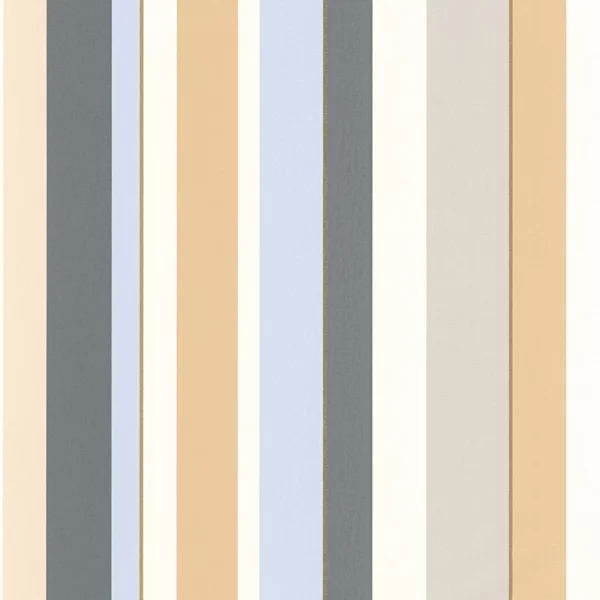 Venice Beach Wallpaper - Naturel by brown striped wallpaper from casadeco